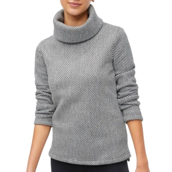 J. Crew Herringbone Fleece-lined Sweater - Picture 2 of 3